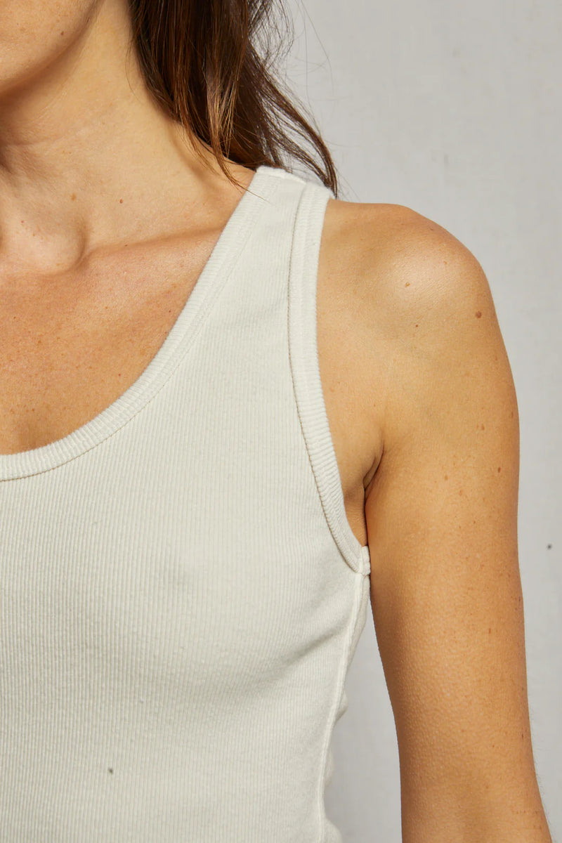 Perfect White Tee - Blondie Tank (sugar)