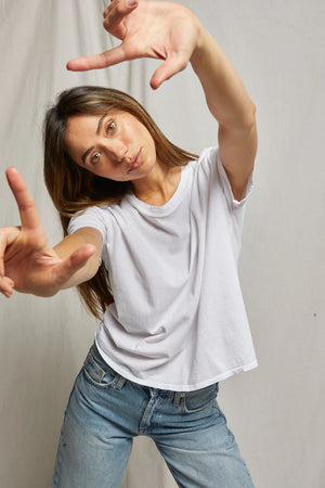 Perfect White Tee - Harley Boxy Crew Tee (White)