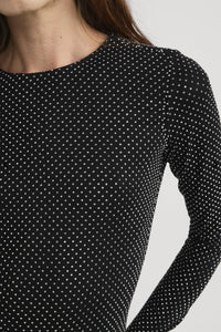 Frame - The Rhinestone Jersey Top (black)