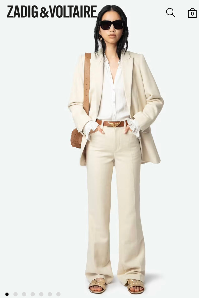 Zadig & Voltaire - Azora Vintage Gold Mule