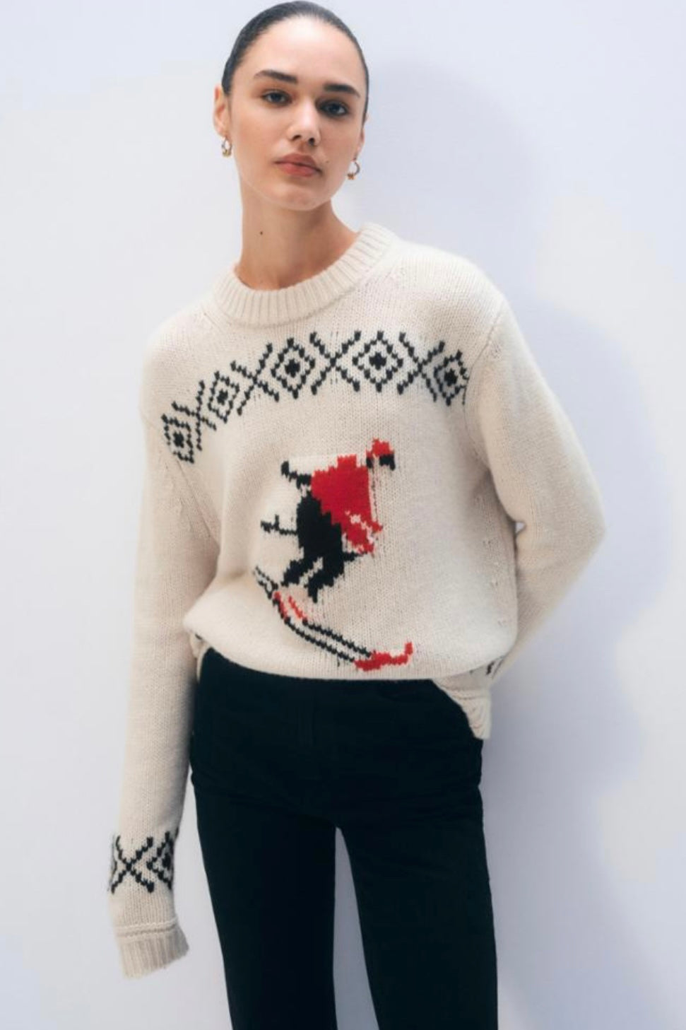White + Warren - Cashmere Blend Ski Crewneck