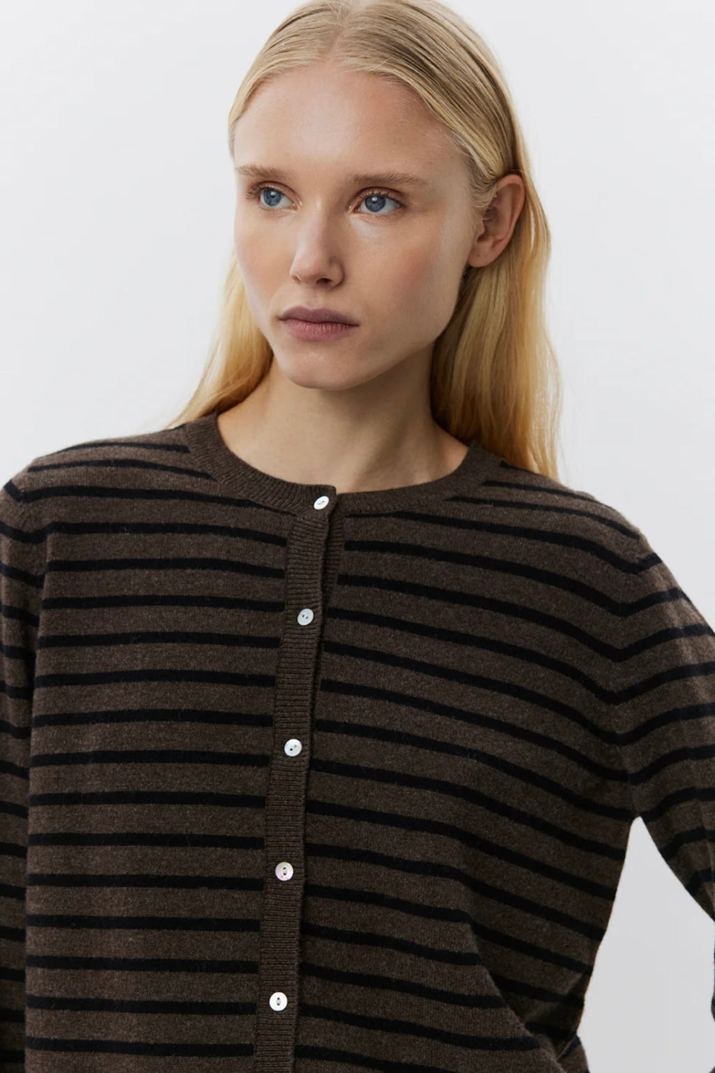 Sofie Schnoor - Cisse Stripe Cardigan (brown/black)