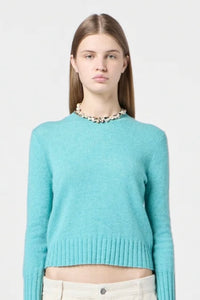 Guest in Residence - Shrunken Cashmere Crew (glacier)