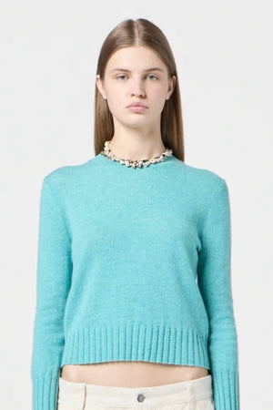 Guest in Residence - Shrunken Cashmere Crew (glacier)