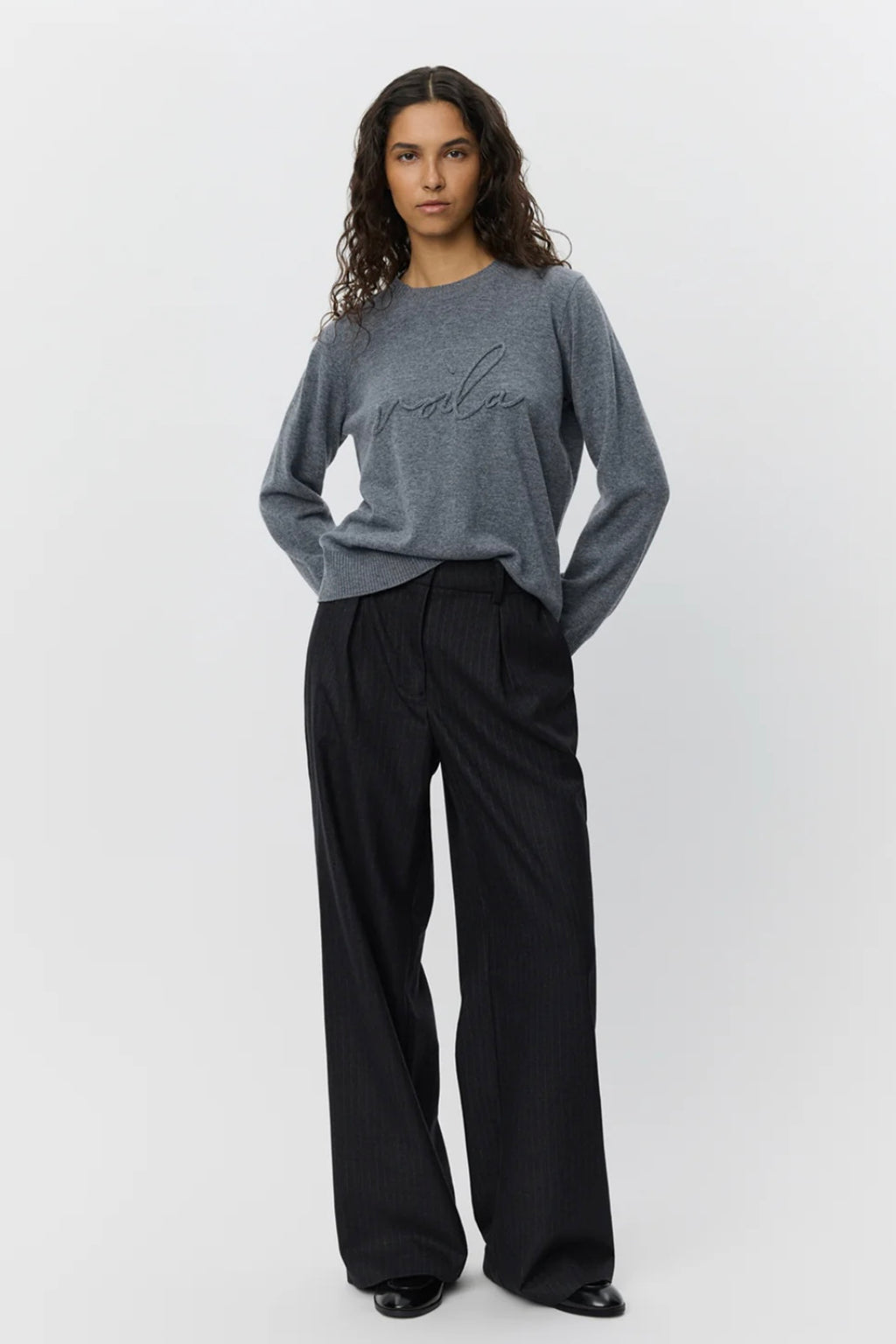 Sofie Schnoor - Minnik Sweater (grey melange)