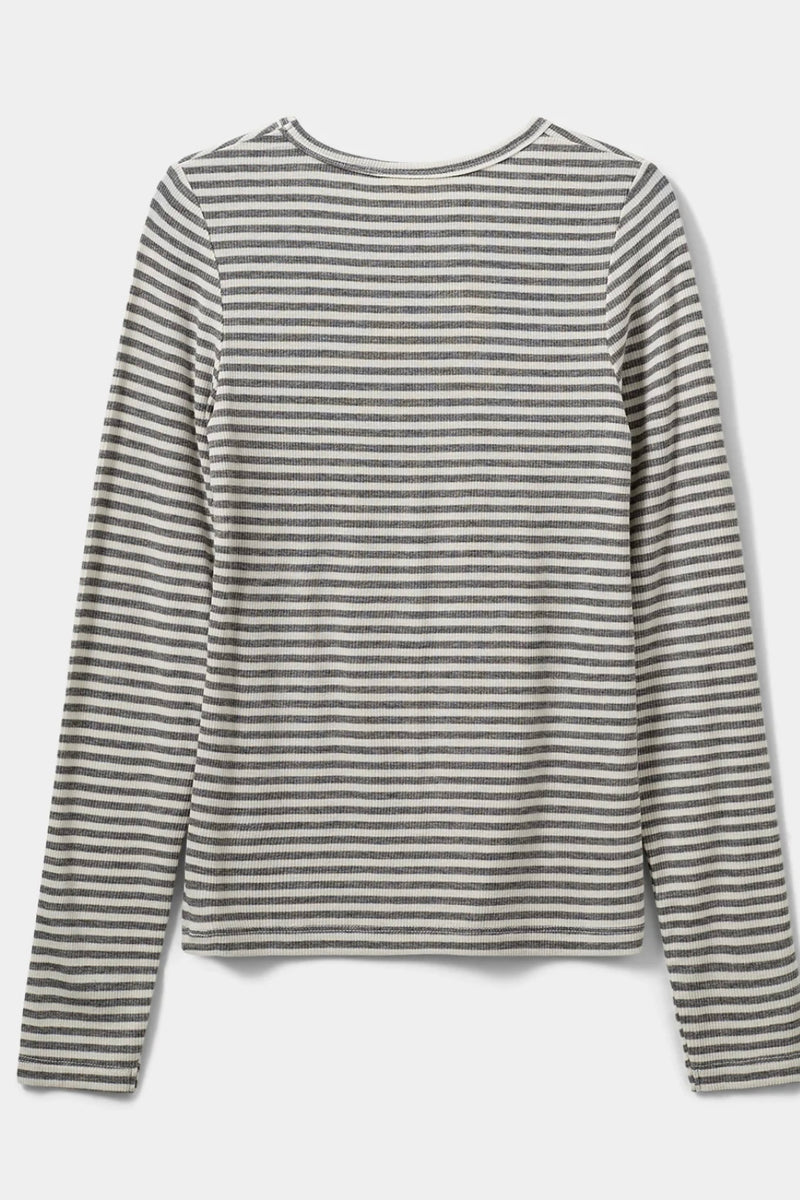 Sofie Schnoor - Petricia Stripe L/S Tee (grey striped)