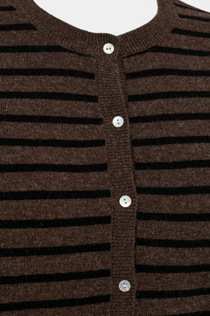 Sofie Schnoor - Cisse Stripe Cardigan (brown/black)