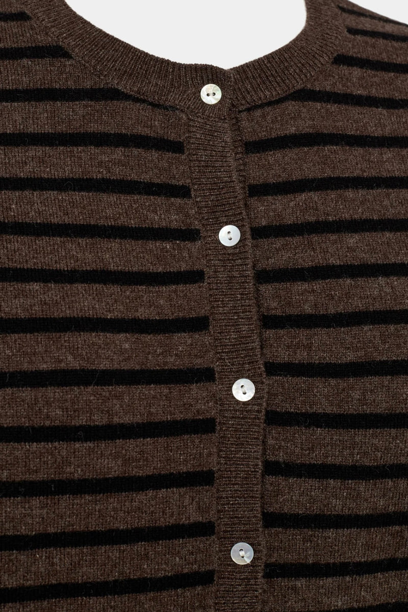 Sofie Schnoor - Cisse Stripe Cardigan (brown/black)