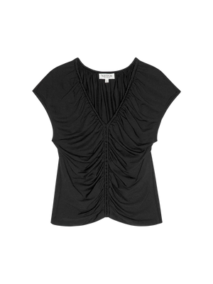 Nation LTD. - Dona V-Neck Top (Jet Black)