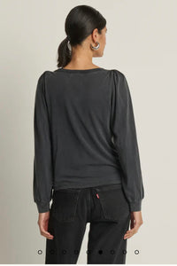 Nation LTD. - Sammy Envelope Neck Tee (vintage black)