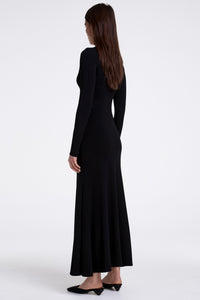 Smythe - Keyhole Maxi Dress (black)
