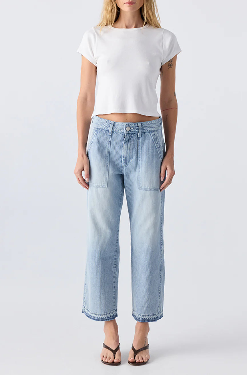 AMO Denim - Easy Army Slouch Crop (Enjoy)