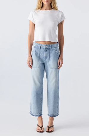 AMO Denim - Easy Army Slouch Crop (Enjoy)