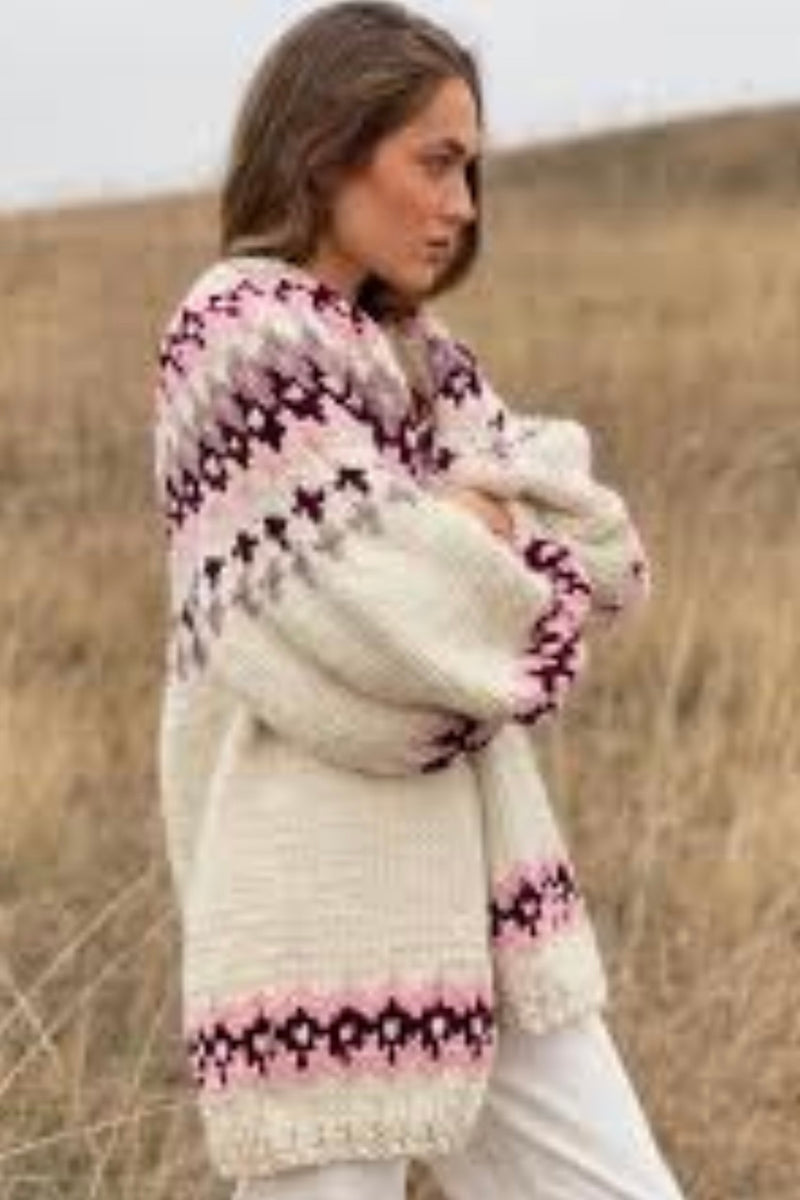 Maridruna - Jacquard Cardigan