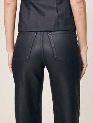 DL1961 - Karmine Refined Wide Leg (Black Coated)