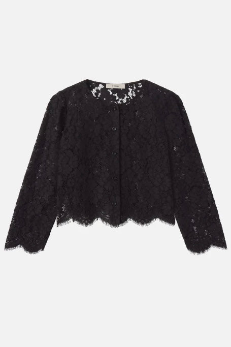 Frame - The Lace Blouse (black)