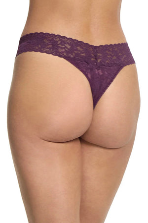 Hanky Panky - Signature Lace Original Rise Thong - Stone Fruit Purple