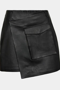 Sofie Schnoor - Short Wrap Leather Skirt