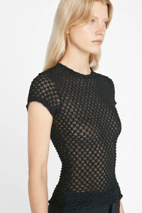 Frame - Mesh Lace Baby Tee