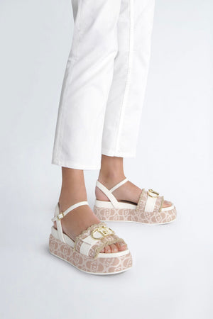 Liu Jo - Platform Monogram Sandals