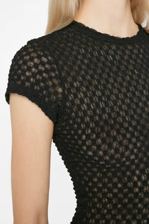 Frame - Mesh Lace Baby Tee