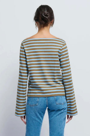 Nation LTD. - Bryce Stripe Boat Neck Top