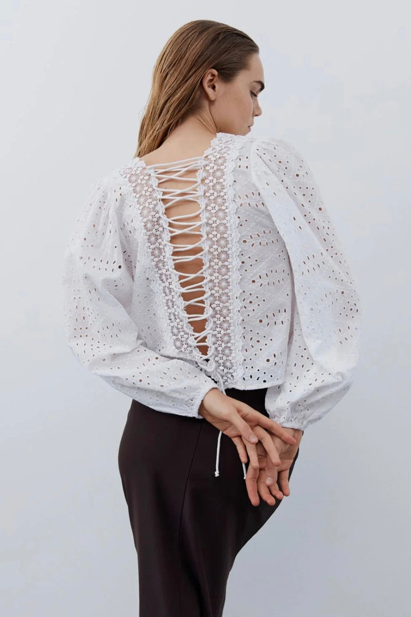 Sofie Schnoor - White Lace Shirt