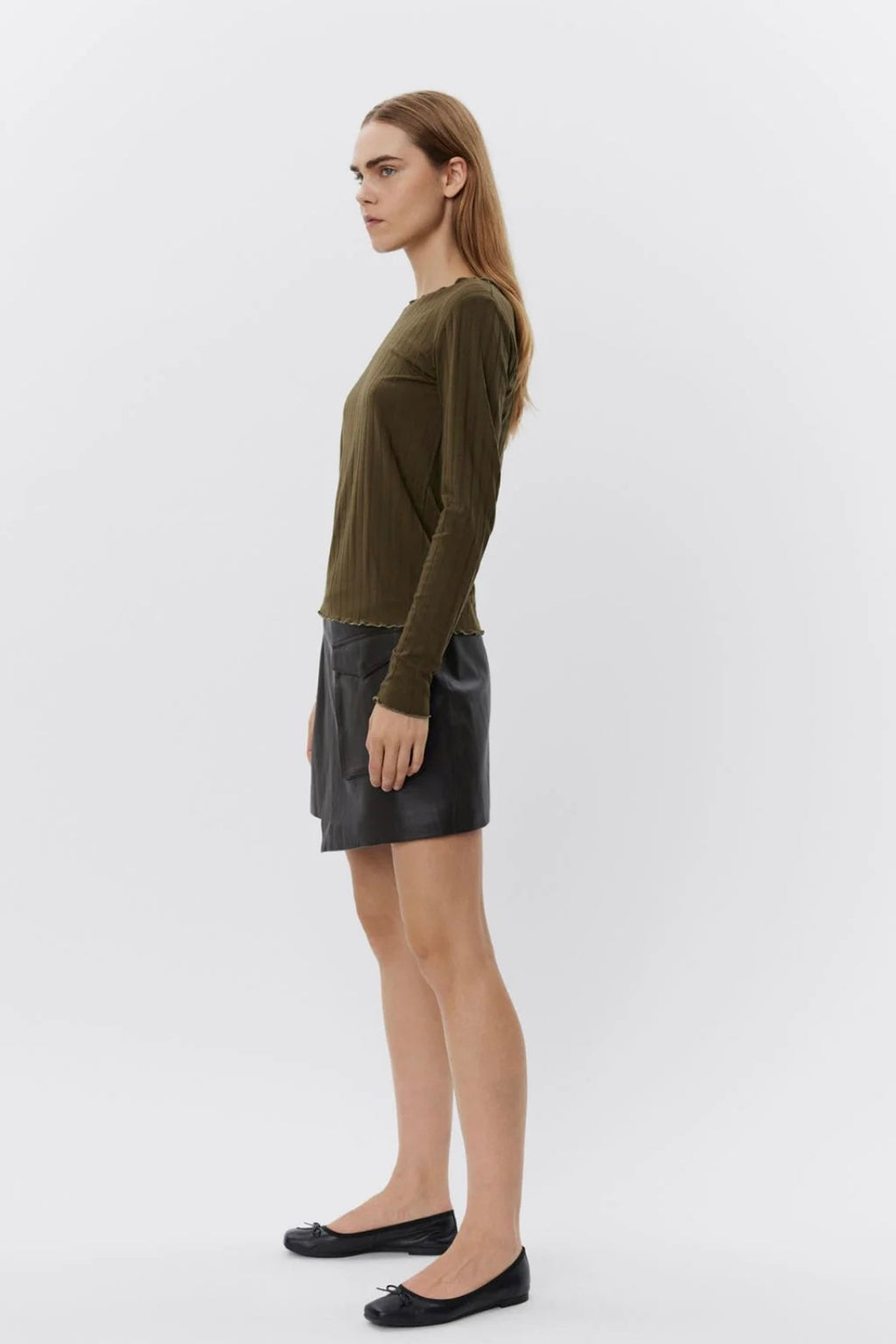 Sofie Schnoor - Short Wrap Leather Skirt