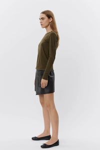 Sofie Schnoor - Short Wrap Leather Skirt