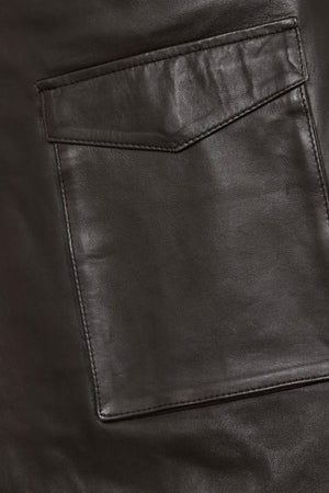 Sofie Schnoor - Short Wrap Leather Skirt