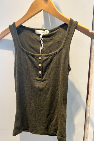 Frame - Rib Scoop Button Tank (military heather)