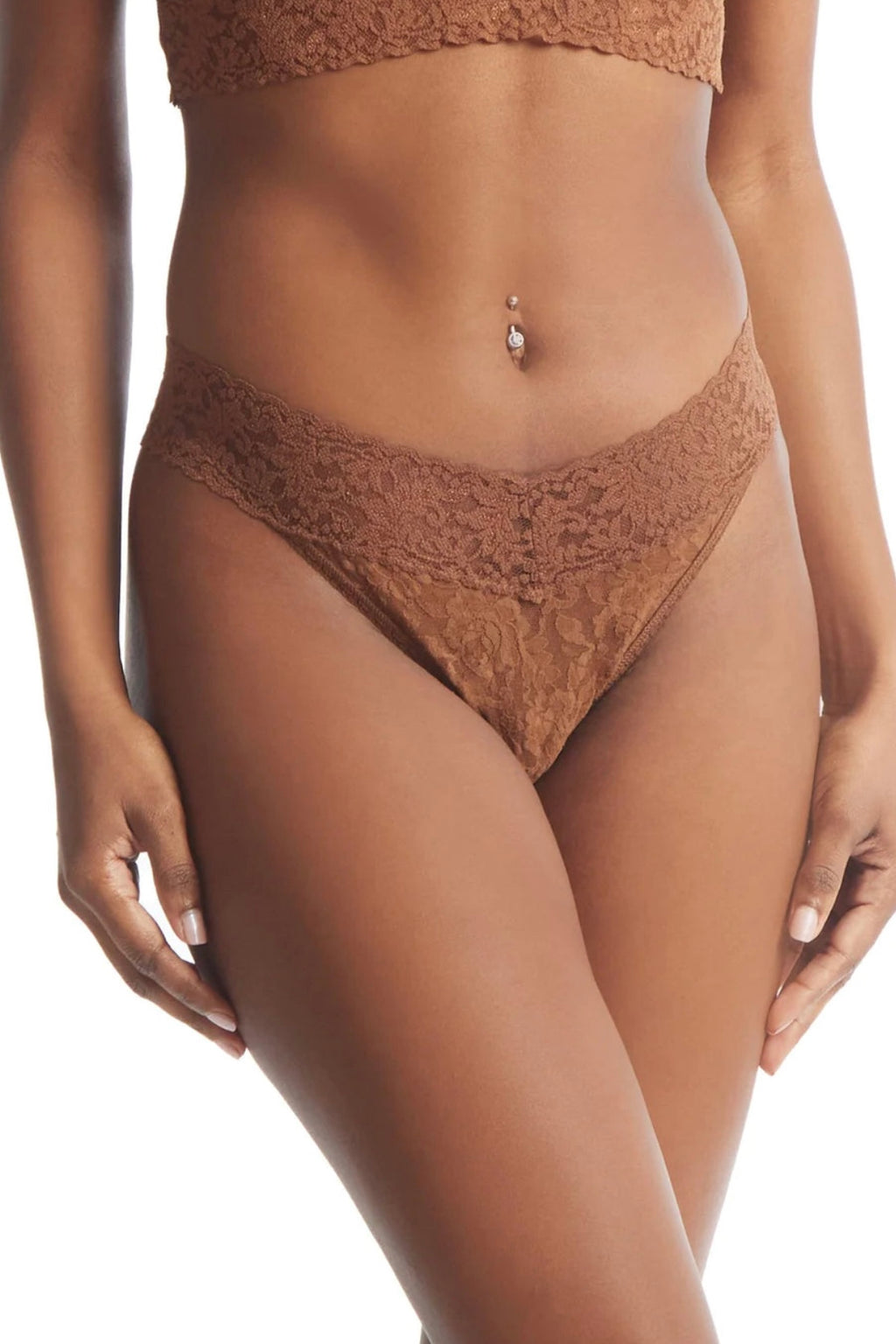 Hanky Panky - Signature Lace Original Rise Thong - Macchiato