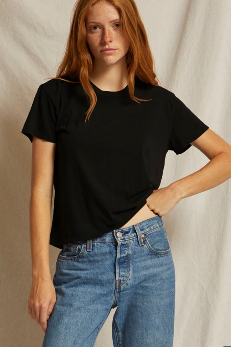 Perfect White Tee - Harley Boxy Crew Tee (black)