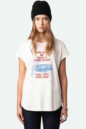 Zadig & Voltaire - Woop HC Photoprint Telephone Tee