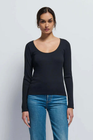 Nation LTD. - Elaine Ribbed Long Sleeve Tee