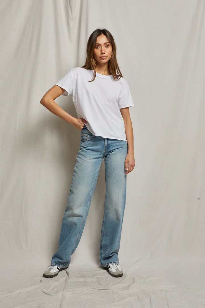 Perfect White Tee - Harley Boxy Crew Tee (White)