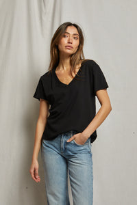 Perfect White Tee - Hendrix Basic V-Neck (black)