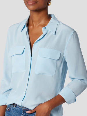 Equipment - SLIM SIGNATURE SILK SHIRT