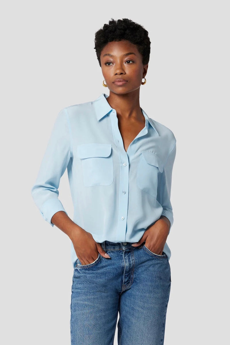 Equipment - SLIM SIGNATURE SILK SHIRT