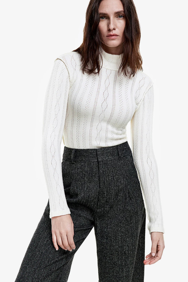 Smythe - Pointelle Knit Turtleneck - AS2401