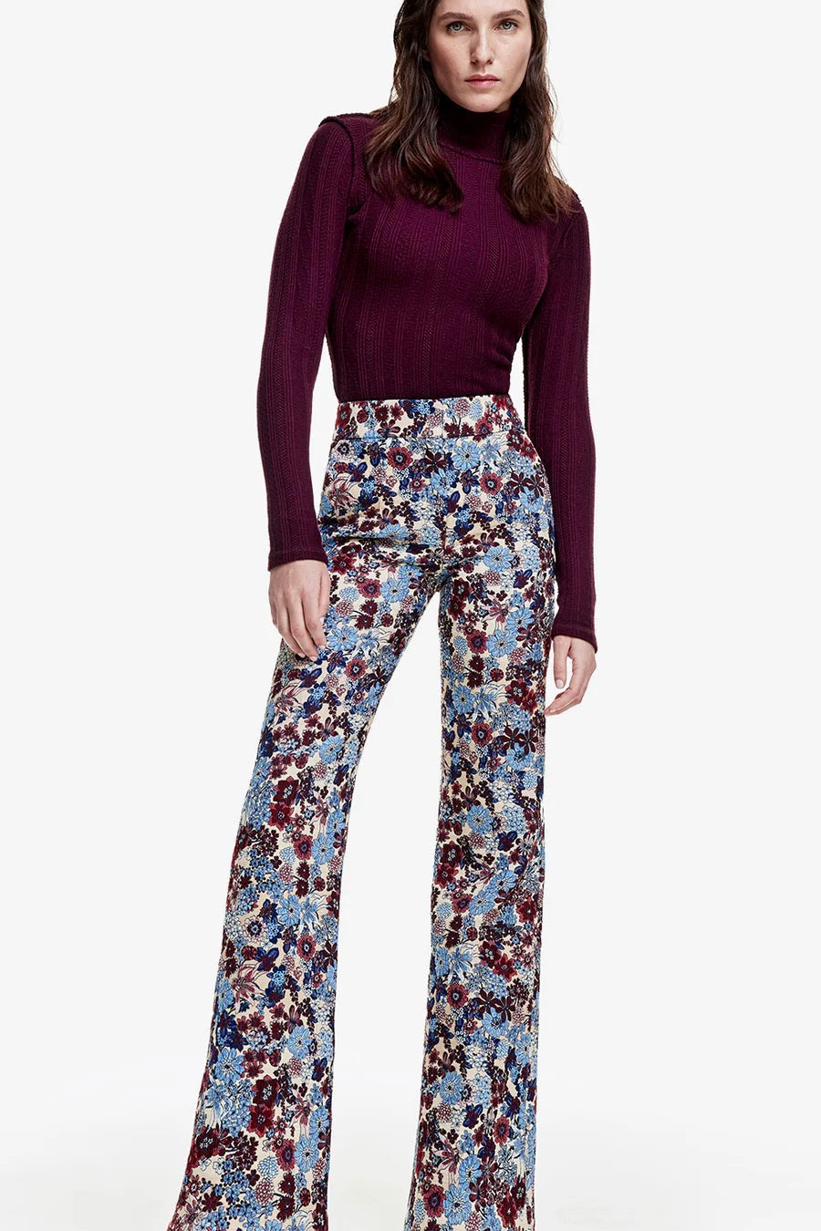 Smythe - Wide Leg Pintuck Trouser