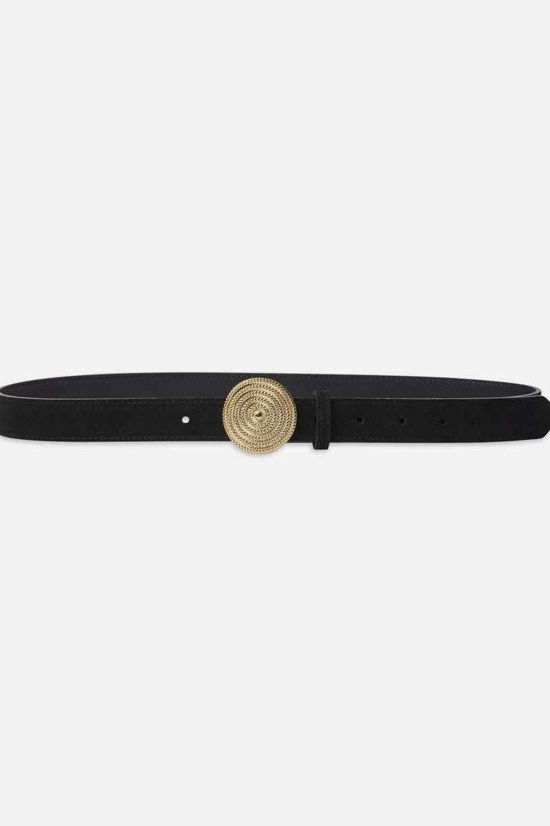 Frame - Medallion Buckle Belt (Black)