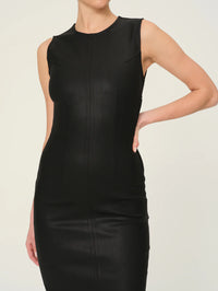 DL1961 - Esme Midi Dress (Black Coated)