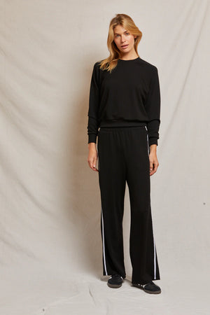 Perfect White Tee - Nadia Travel Wide Pant