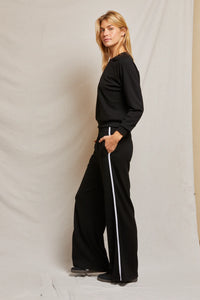 Perfect White Tee - Nadia Travel Wide Pant