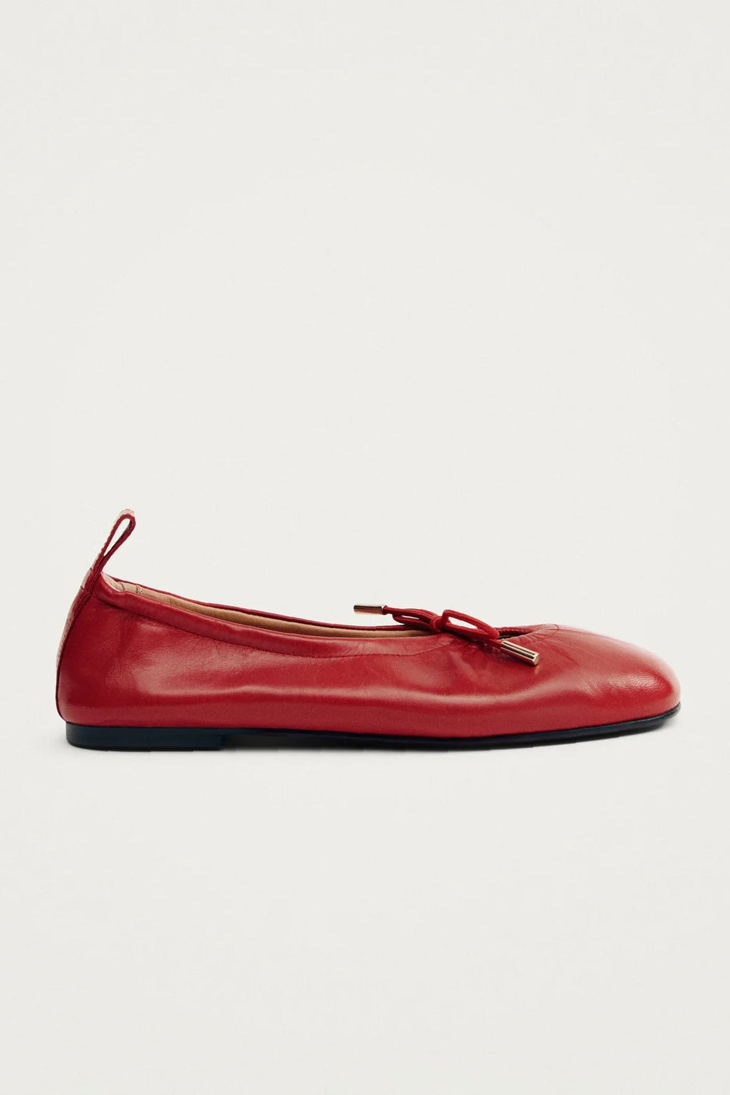 ALOHAS - Rosalind Red Leather Ballet Flats