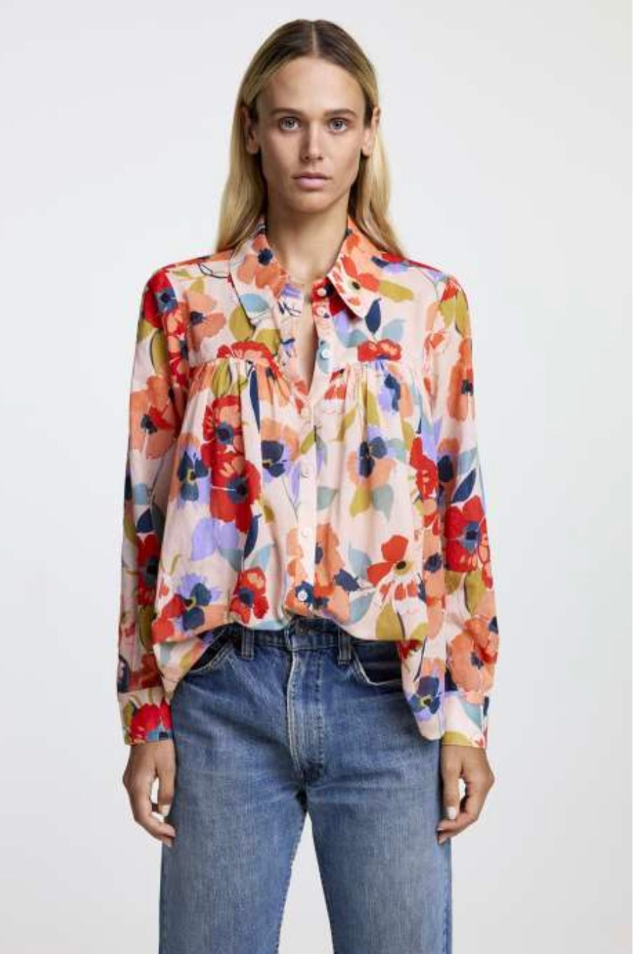 Smythe - Shirred Blouse - SP25067 (PRE-ORDER)