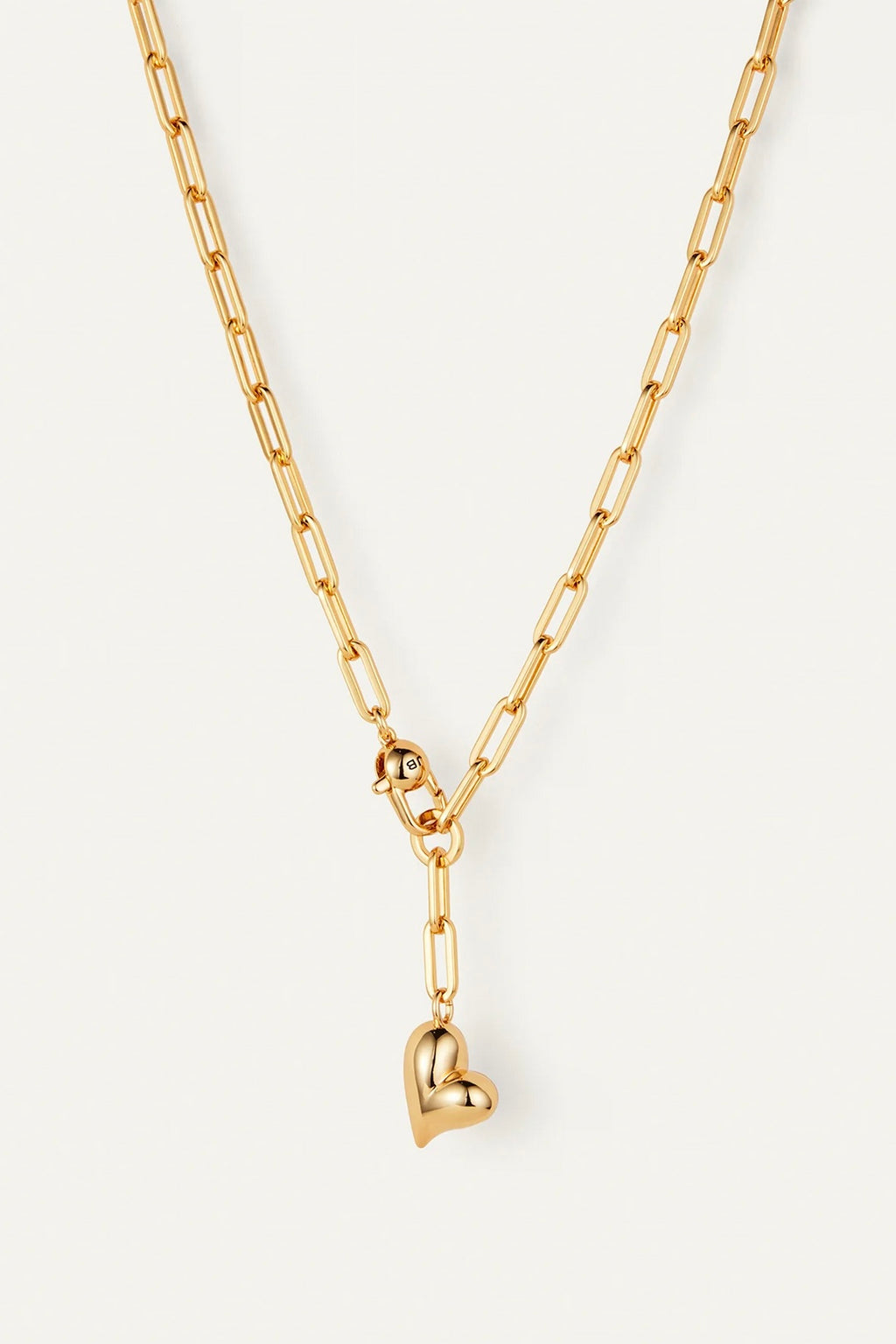 Jenny Bird - Puffy Heart Necklace (Gold)