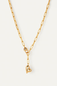 Jenny Bird - Puffy Heart Necklace (Gold)