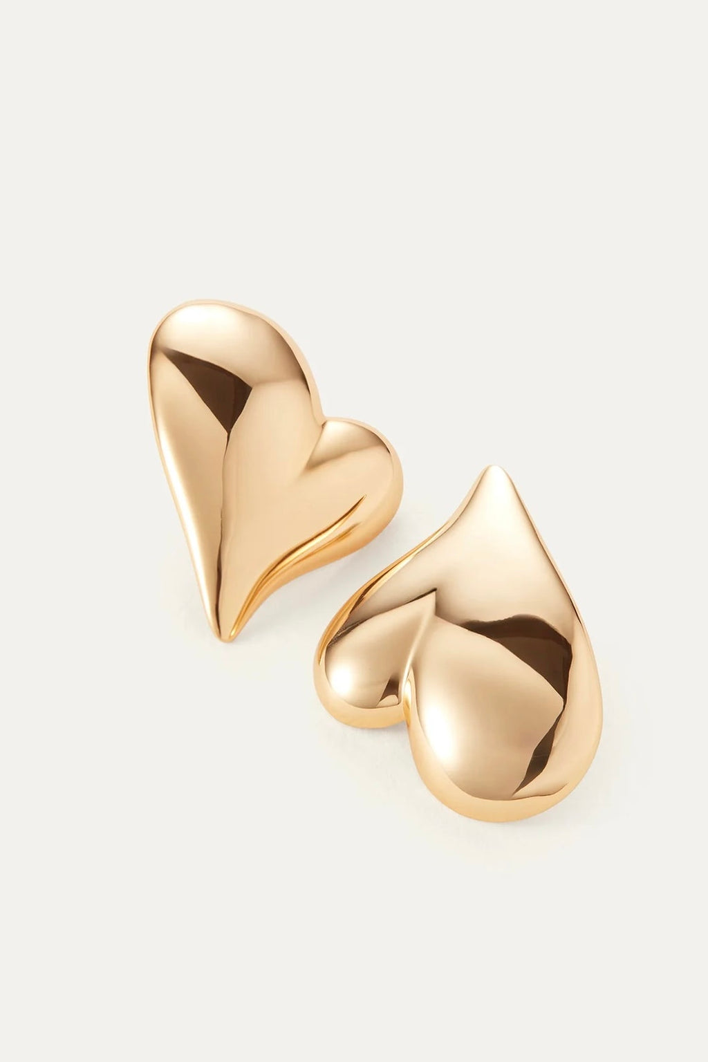 Jenny Bird - Mega Art Heart Button Earrings